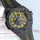 swiss replica HUBLOT Big Bang UNICO Ferrari Carbon Fiber yellow all black case watch (3)_th.jpg
